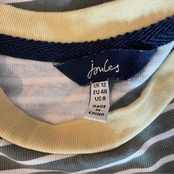 Joules Liberty A Line Jersey Stripe Bee Dress 8 - Picture 2 of 4